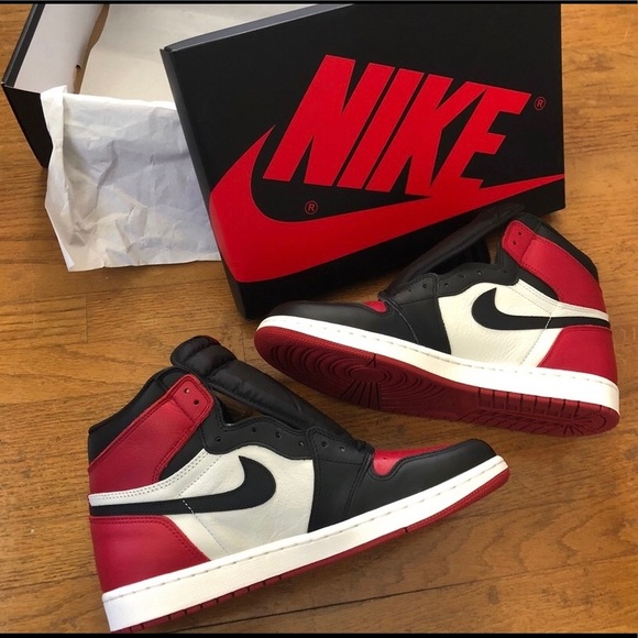 Jordan 1 Bred Toe - Picture 1 of 6